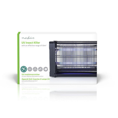 PACK 2 NEDIS Destructeurs d'insectes Electriques 16W Lampes Anti-Moustique 50m2