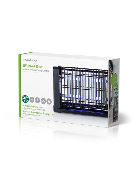 PACK 2 NEDIS Destructeurs d'insectes Electriques 16W Lampes Anti-Moustique 50m2
