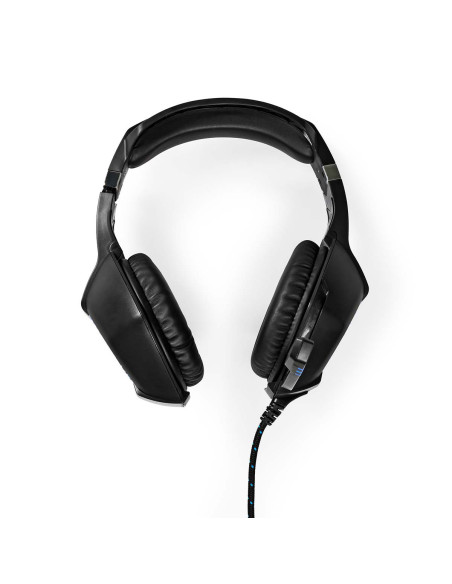 NEDIS Casque de jeu Tour d'oreille Stereo USB Type-A  Rabattable