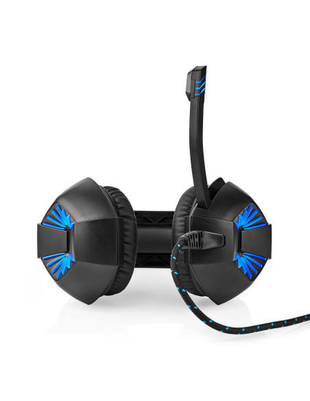 NEDIS Casque de jeu Tour d'oreille Stereo USB Type-A  Rabattable