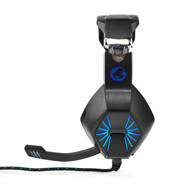 NEDIS Casque de jeu Tour d'oreille Stereo USB Type-A  Rabattable