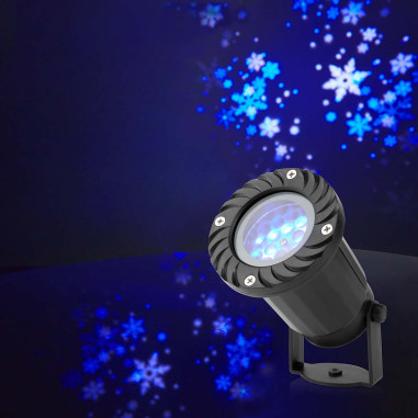NEDIS Lumière Décorative Projecteur à LED pour Flocons De neige Intérieur Extérieur
