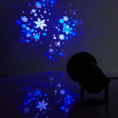 NEDIS Lumière Décorative Projecteur à LED pour Flocons De neige Intérieur Extérieur
