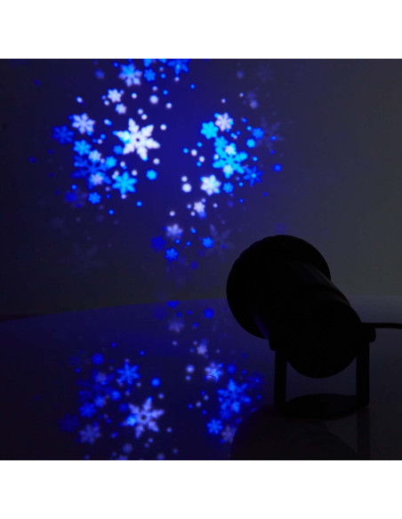 NEDIS Lumière Décorative Projecteur à LED pour Flocons De neige Intérieur Extérieur