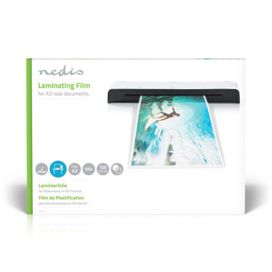 NEDIS Film de Plastification A3 100 µm 100 Pièces