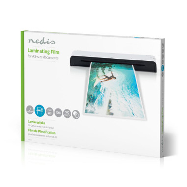NEDIS Film de Plastification A3 100 µm 100 Pièces