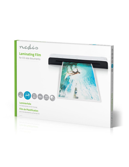 NEDIS Film de Plastification A3 100 µm 100 Pièces