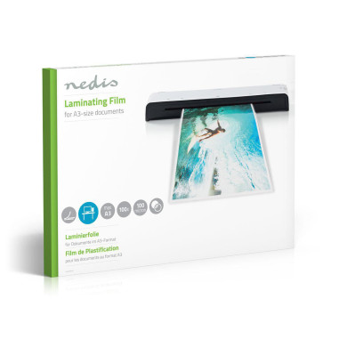 NEDIS Film de Plastification A3 100 µm 100 Pièces
