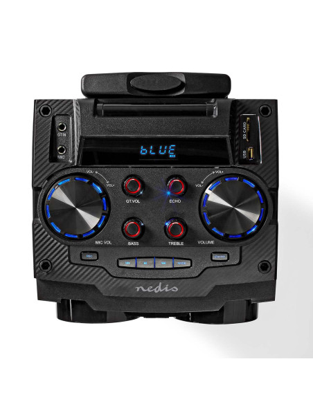NEDIS Enceinte de Fête Bluetooth Compacte et Portable