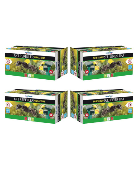 PACK WEITECH 4x Répulsif à fourmis à ultrasons Surface 2x400m² vibrations