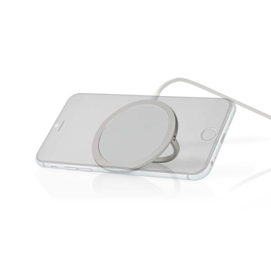 NEDIS Chargeur Sans Fil Support Blanc Charge Rapide