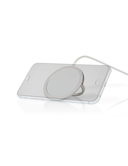 NEDIS Chargeur Sans Fil Support Blanc Charge Rapide