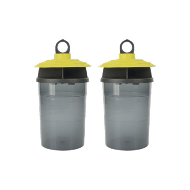 PACK 2 WEITECH FLY TRAP Pièges Mouches appât Intérieur/Extérieur