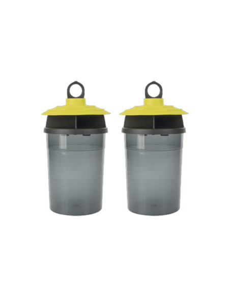PACK 2 WEITECH FLY TRAP Pièges Mouches appât Intérieur/Extérieur
