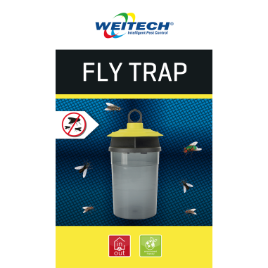 PACK 3 WEITECH FLY TRAP Pièges Mouches appât Intérieur/Extérieur