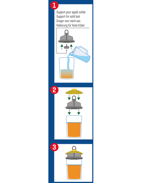 PACK 3 WEITECH FLY TRAP Pièges Mouches appât Intérieur/Extérieur