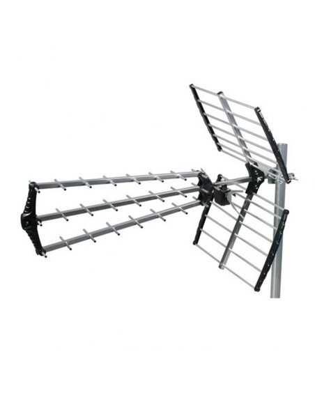 PACK HDSAT ANTENNE TNT TRINAPPE GAIN 18dB UHF rateau + Kit Preamplificateur de Mat 5G TNT UHF + Alim 12V 2 Sorties - Gain 38dB