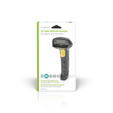 NEDIS Lecteur de Codes-Barres Laser Filaire Alimenté par Port USB