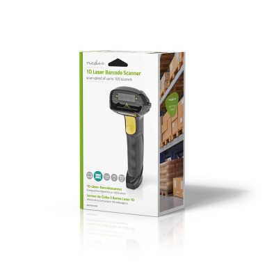 NEDIS Lecteur de Codes-Barres Laser Filaire Alimenté par Port USB