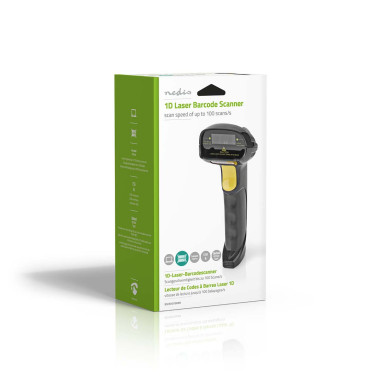 NEDIS Lecteur de Codes-Barres Laser Filaire Alimenté par Port USB