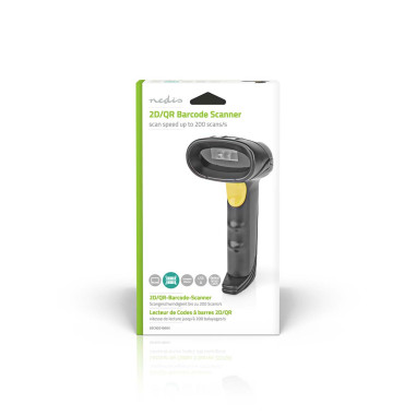 NEDIS Lecteur de Codes-Barres CMOS Filaire Linéaire 1D/2D/QR Port USB