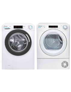 PACK CANDY Lave-linge frontal 13kg 1400trs/min + Sèche-Linge Frontal Condensation 10kg