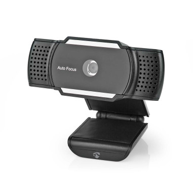 NEDIS Webcam Mise Au Point Automatique Microphone Intégré Noir