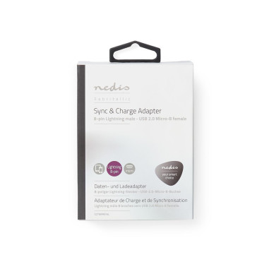 Adaptateur Lightning  Apple Lightning à 8 broches  USB Micro-B femelle