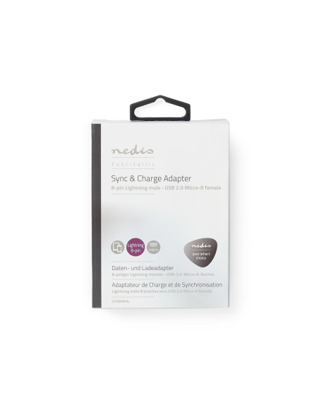 Adaptateur Lightning  Apple Lightning à 8 broches  USB Micro-B femelle