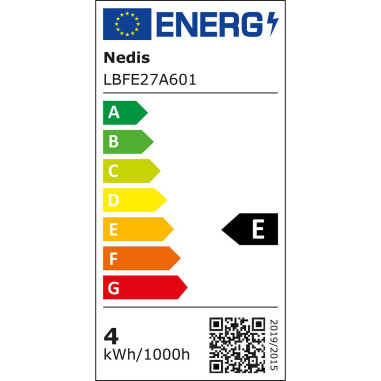 NEDIS Ampoule E27 4W 2700K Filaments LED Blanc Chaud