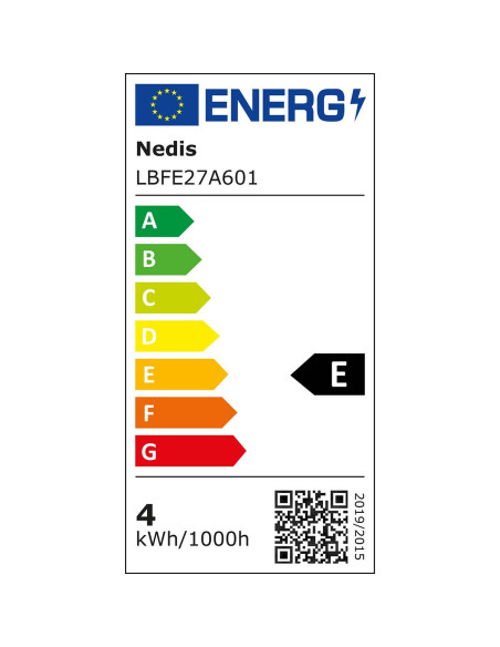 NEDIS Ampoule E27 4W 2700K Filaments LED Blanc Chaud