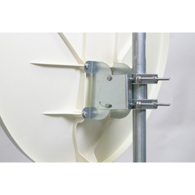 Pack HDSAT Parabole satellite fibre composite Blanche 85cm + LNB Single + Décodeur Satellite HD TNTSAT ASTRA + Carte
