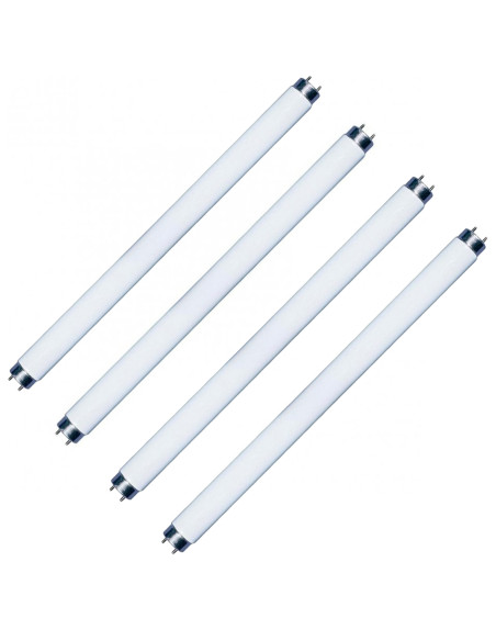 Pack ELECTRIS 4 x Tube De Rechange 15W Pour Destructeur D'insectes ELKC349NW