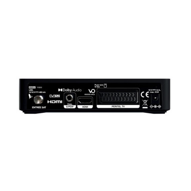 Pack HDSAT Parabole Satellite Fibre 60cm + LNB Single + Décodeur Satellite HD TNTSAT ASTRA + Carte + Bras coudé