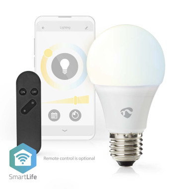 NEDIS Ampoule SmartLife Wi-Fi E27 806lm 9 W Blanc chaud à frais