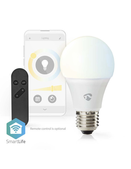 NEDIS Ampoule SmartLife Wi-Fi E27 806lm 9 W Blanc chaud à frais