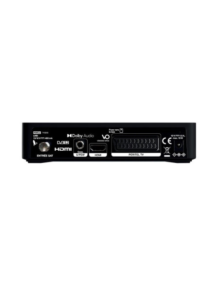 Pack HDSAT Parabole Satellite Fibre Blanche 60cm + LNB Single + Décodeur Satellite HD TNTSAT ASTRA + Carte + Bras Coudé