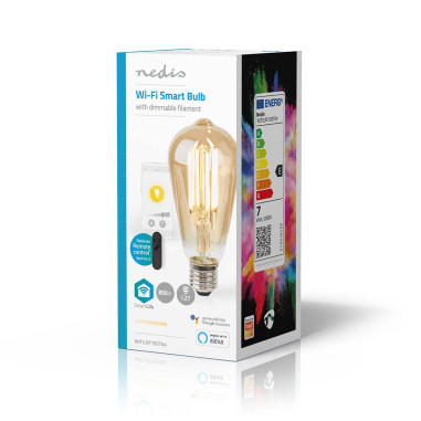 NEDIS Ampoule LED E27 SmartLife A Intensité Variable Wi-Fi IOS Android 7W Blanc