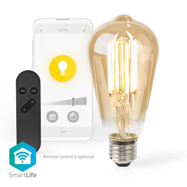 NEDIS Ampoule LED E27 SmartLife A Intensité Variable Wi-Fi IOS Android 7W Blanc
