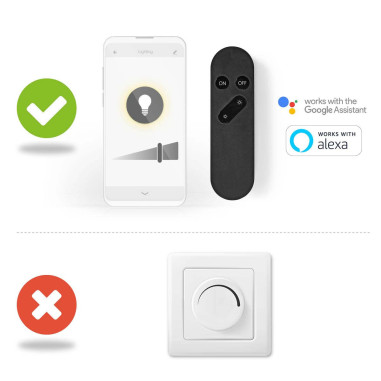 NEDIS Ampoule LED E27 SmartLife A Intensité Variable Wi-Fi IOS Android 7W Blanc