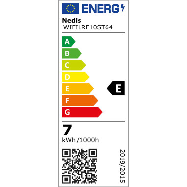 NEDIS Ampoule LED E27 SmartLife A Intensité Variable Wi-Fi IOS Android 7W Blanc