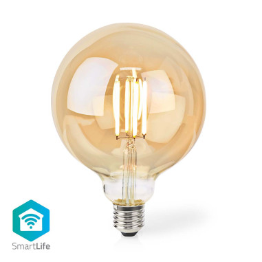 NEDIS LED SmartLife A Intensité Variable Wi-Fi Android IOS E27 7 W  Blanc Chaud