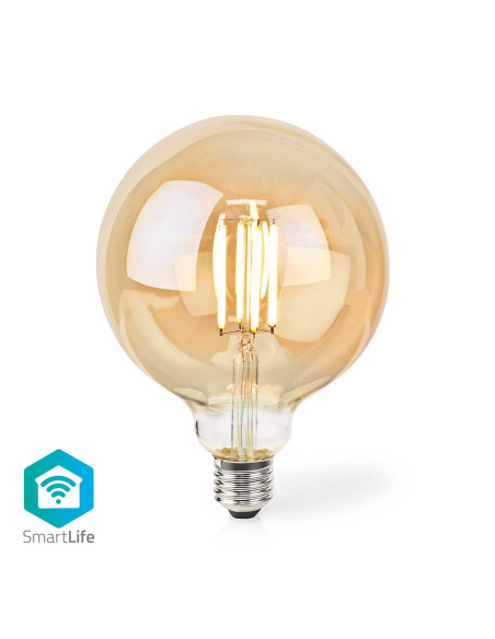 NEDIS LED SmartLife A Intensité Variable Wi-Fi Android IOS E27 7 W  Blanc Chaud