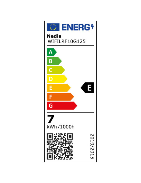 NEDIS LED SmartLife A Intensité Variable Wi-Fi Android IOS E27 7 W  Blanc Chaud