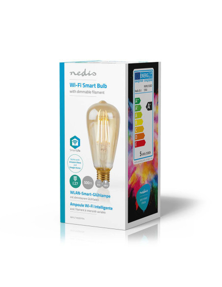 LED SmartLife A Intensité Variable Wi-Fi Android IOS E27 5W Blanc Chaud