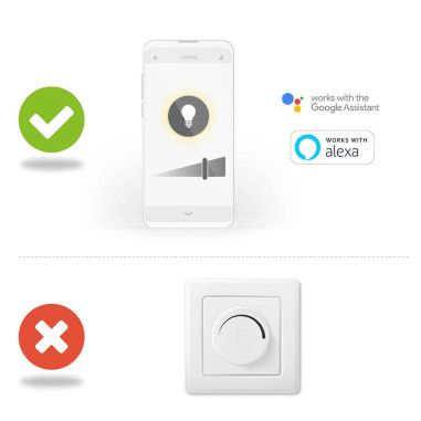 LED SmartLife A Intensité Variable Wi-Fi Android IOS E27 5W Blanc Chaud