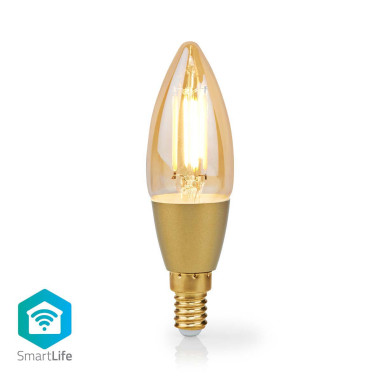 NEDIS LED SmartLife A Intensité Variable Wi-Fi E14  4.9 W  Blanc Chaud