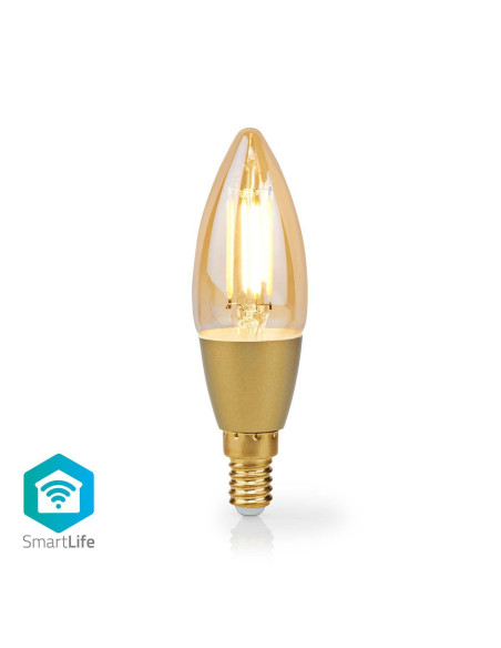 NEDIS LED SmartLife A Intensité Variable Wi-Fi E14  4.9 W  Blanc Chaud