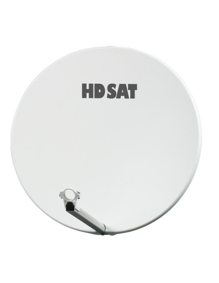 Pack HDSAT Parabole Satellite Fibre Composite Blanche 75cm + LNB Single + SIRIUS 3 Récepteur TV Satellite HD + Carte
