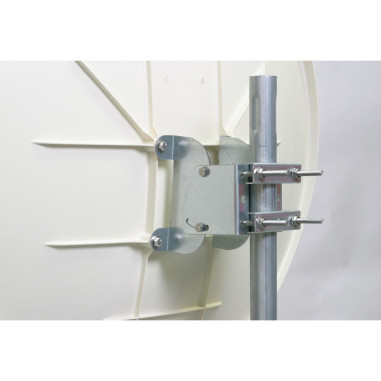 Pack HDSAT Parabole Satellite Fibre Composite Blanche 75cm + LNB Single + SIRIUS 3 Récepteur TV Satellite HD + Carte